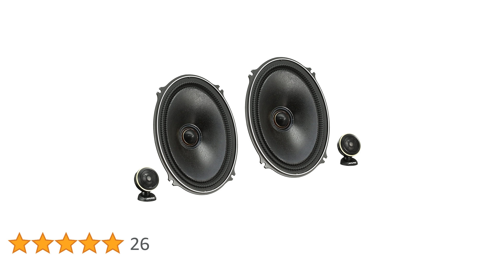 ALPINE セパレート2ウェイスピーカーシステム X-710S　【ジャンク】 7×10インチ(18×25cm) セパレート2ウェイスピーカー | カー用品